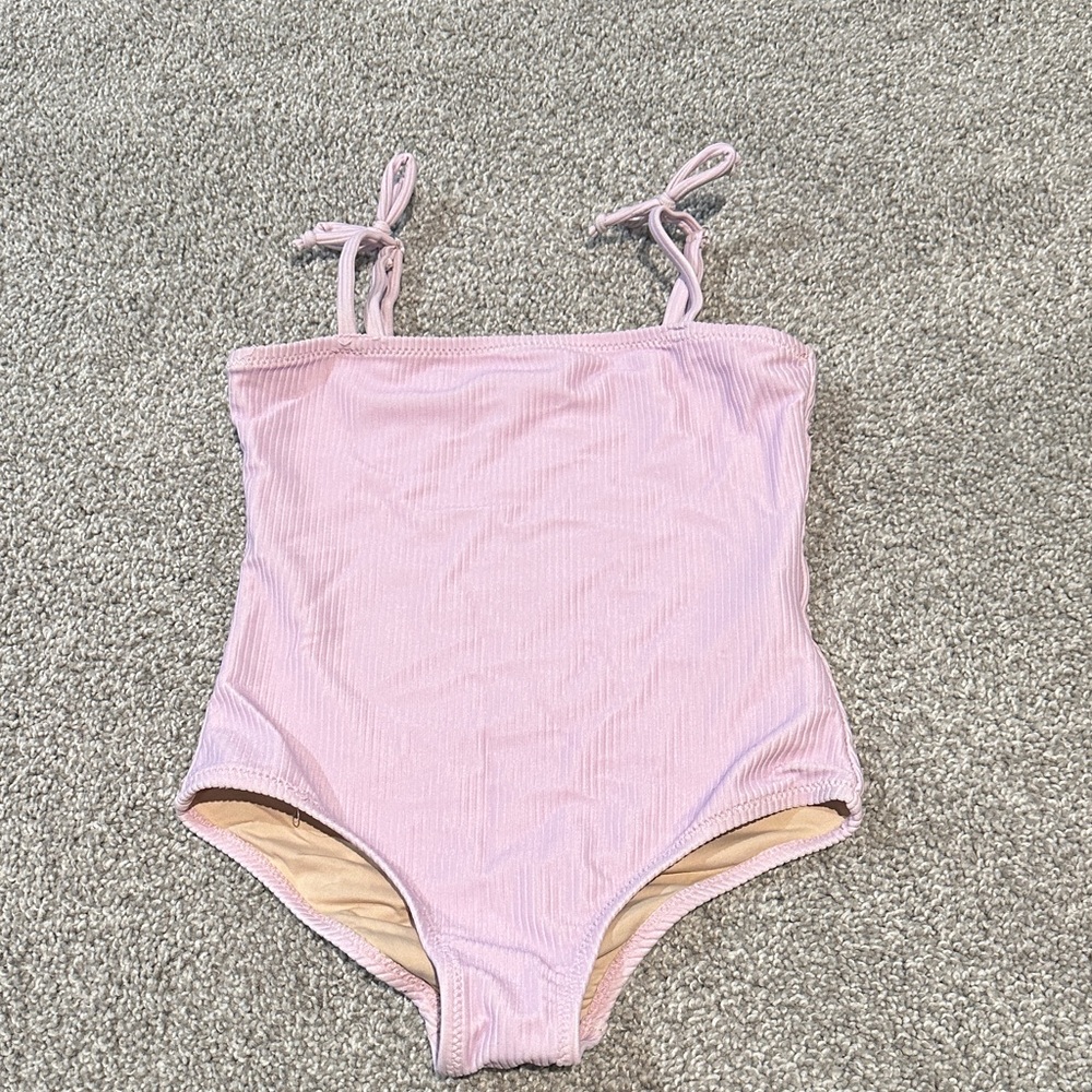 Shade Critters Palm Beach Purple Ribbed toddler one piece bathing suit size 4T‎